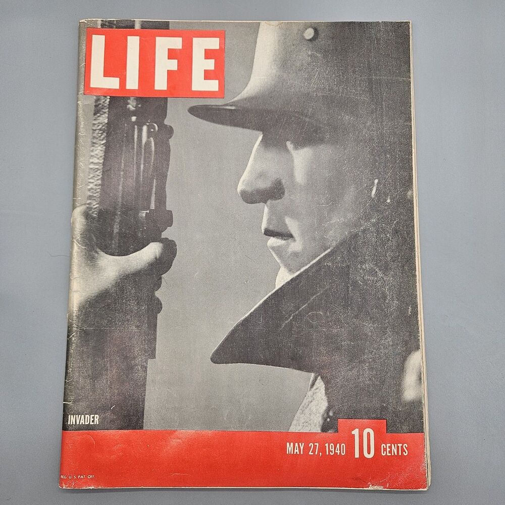 Vintage May 27 1940 LIFE Magazine - WWII - Nazi Germany Invader